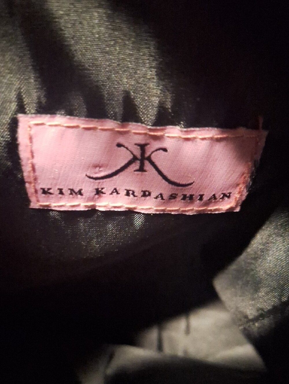 Kardashian Kollection Pink Snake-Print Tote with Round Handles - Picture 3 of 3